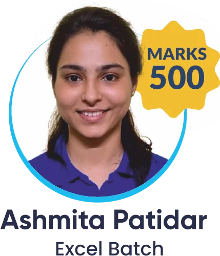 Ashmita Patidar, NEET 2025, 500 marks (Excel Batch)