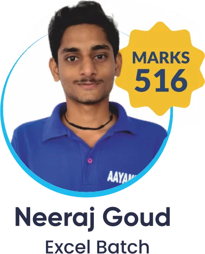 Neeraj Goud, NEET 2025, 516 marks (Excel Batch)