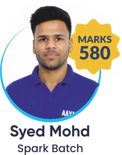 Syed Mohd, NEET 2025, 580 marks (Spark Batch)
