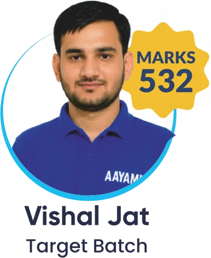 Vishal Jat, NEET 2025, 532 marks (Target Batch)