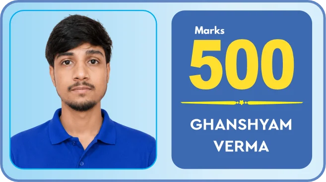 Ghanshyam Verma, NEET 2026, 500 marks