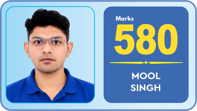 Mool Singh, NEET 2026, 580 marks