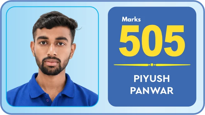 Piyush Panwar, NEET 2026, 505 marks