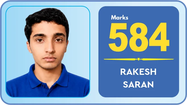 Rakesh Saran, NEET 2026, 584 marks