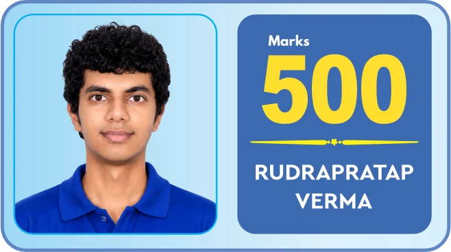 Rudrapratap Verma, NEET 2026, 500 marks