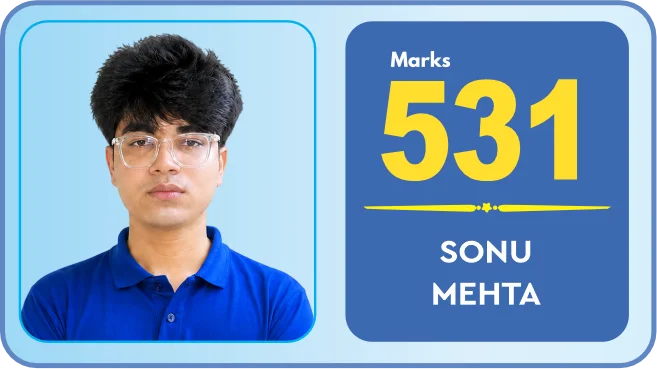 Sonu Mehta, NEET 2026, 531 marks