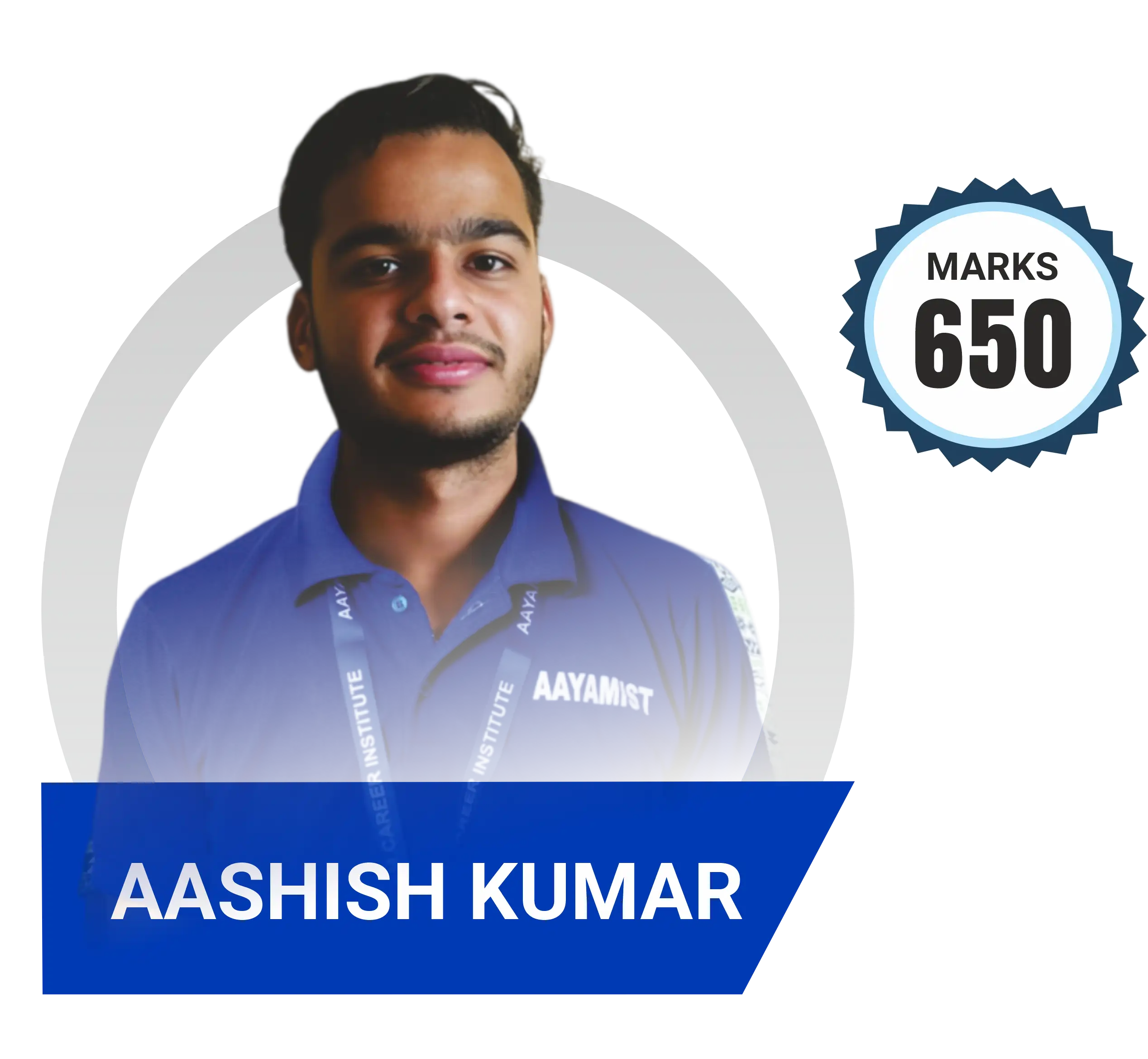 Aashish Kumar, NEET 2023, 650 marks
